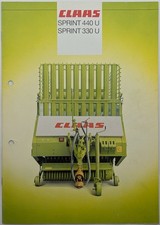 Original UK Market CLAAS Sprint Self Loading Forage Trailer Brochure, c 1985