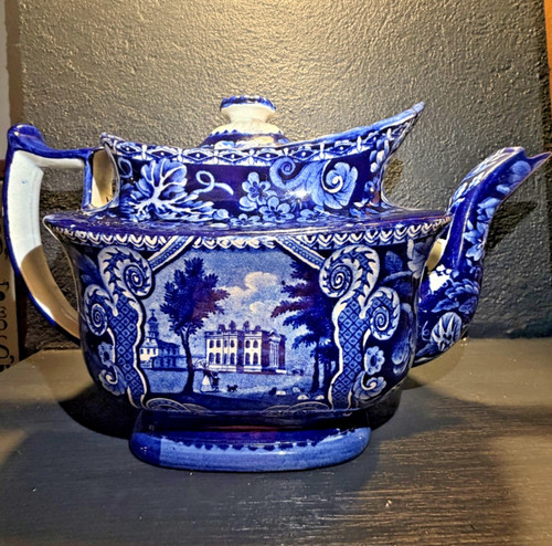 Antique english flow blue - antique,