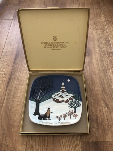 Beswick plate christmas in - 'christmas,