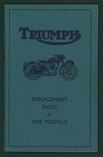 Triumph (1950) Twins 650 500 350 Parts List Catalog Book Manual 6T 5T T100 FT10