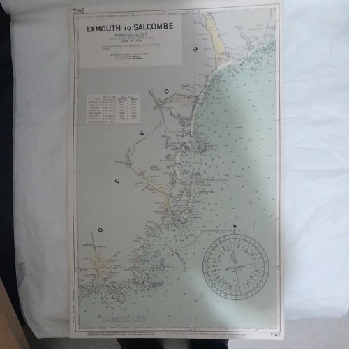 Large vintage map admiralty - map,