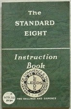 STANDARD EIGHT Car Instruction Handbook 1953-54 1st EDITION, 2nd PRINT