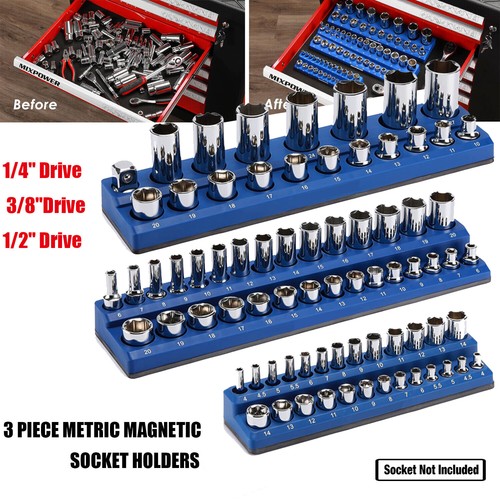 Magnetic socket organizer set - magnetic,