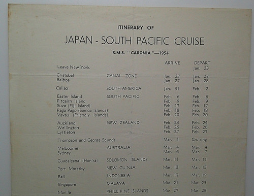 1954 cunard liner rms caronia - liner,