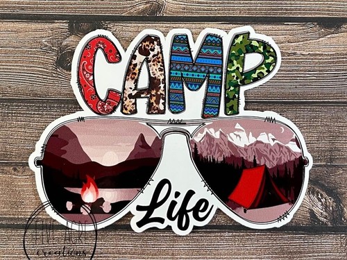 Camping sticker trailer - sticker,