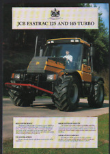 JCB Fastrac 125 and 145 Turbo Tractors Brochure Leaflet