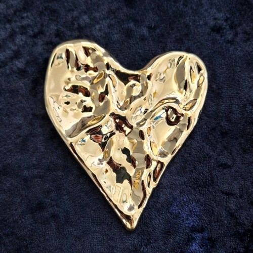 Large love heart - large, brooch