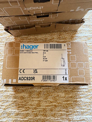 Hager adc920r rcbo 20a - hager, c