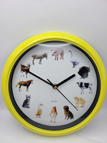 Yellow farm animal sound wall - yellow,