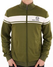 Sergio Tacchini Masters Track Top Khaki Green/Gardenia