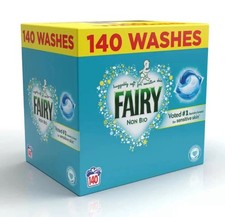 Fairy Non Bio Platinum Pods Washing Detergent Tablets Capsules 140 Pods