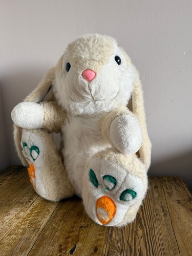 Large cream bunny rabbit plush - cream,