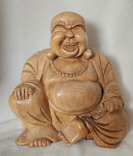 Hand carved wooden happy - hand,