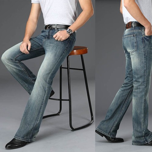 Men flared jeans retro - men, 70s