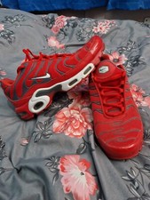 Mens Nike Tuned Tns University Red Pure Platinum White Size 8