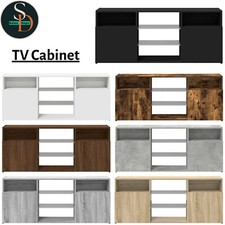 TV Cabinet With LED Lights, TV Stand, TV Hall Entertainment Centre Unit vidaXL