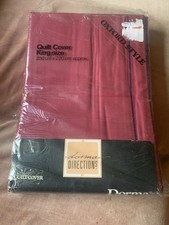 BNIP Vintage Dorma King Size Duvet. Oxford Style Wine Colour