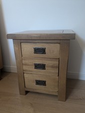 Oak Rustic Bed Side Table (Delivery Available)?