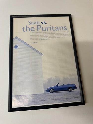 Framed vintage 1999 saab 3 - framed, 9-3