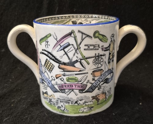 Victorian staffordshire round - victorian,