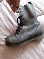 FAB! Genuine! Vintage DR. MARTENS '2934' Taupe Leather Mid-Calf Combat Boots UK5