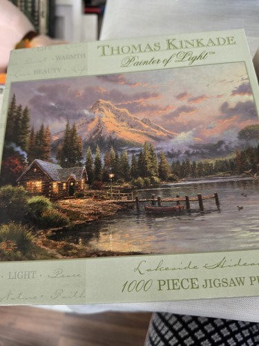 Thomas kinkade puzzle lakeside - thomas,