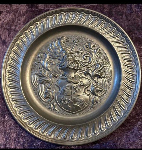 Vintage norleans pewter plates - norleans,