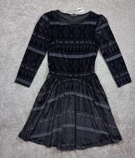 Topshop Black Velvet Patterned