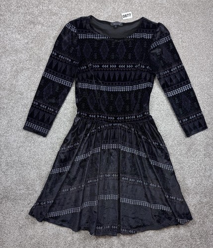 Topshop black velvet - topshop, patterned