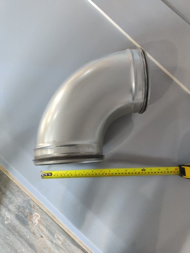 180mm spiral duct elbow with - 180mm,