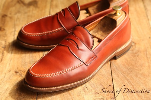 Alden tan brown leather penny - alden,
