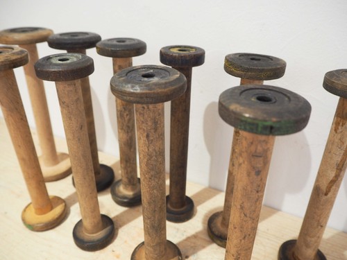 Vintage wooden textile factory - vintage,