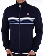 Fila Vintage Multi stripe Track Top Navy sky