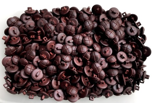 Buttons 15mm 24l brown - buttons,