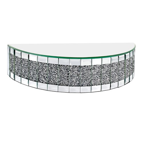 Crushed crystal mirrored - crystal,