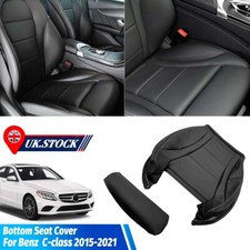 For Benz C-Class 2015-2021 Car Right Driver Side Bottom Leather Seat Cover Black