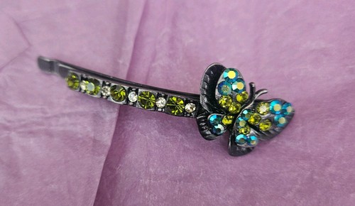 Metal green blue crystals - green,