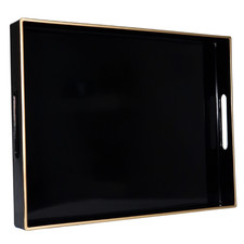 Large Decorative Rectangular Serving Trays Platter with Handles Multiple Designs