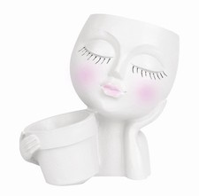 Face double planter - Vintage