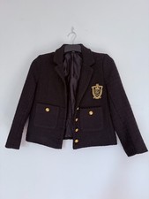 Black Tweed Blazer Jacket Size