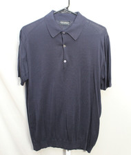 John Smedley Navy Blue Knit