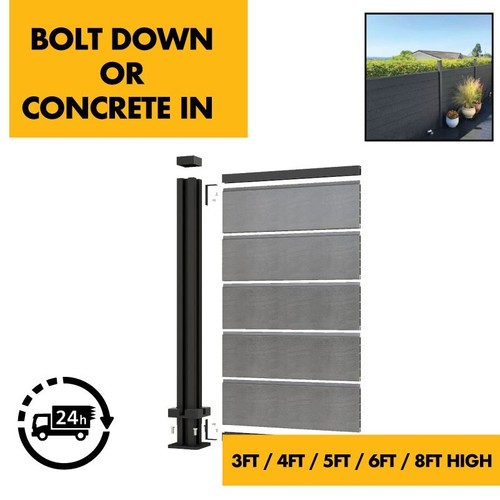Aluminium fencing posts - fencing,