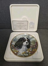 Danbury Mint 'Flower King' Cavalier King Charles Spaniel Plate Paul Doyle