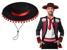 Adult Cosplay Matador Hat Red