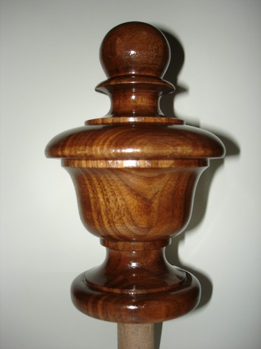 Wood finial unfinished for - wood,