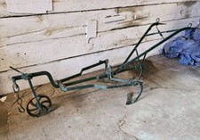 Antique Iron Horse Drawn Hoe Cultivator 96 inch Sutton Kent  Garden Display