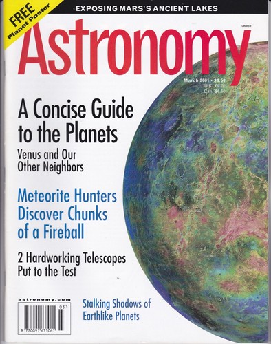 Astronomy magazine march 2001 - astronomy,