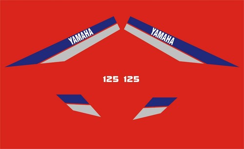 Yamaha dt125 1980 decal kit - dt125,