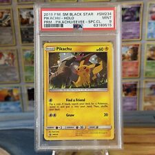 Pokemon Sun & Moon Black Star Pikachu Holo #SM234 Cosmo Holo 2019 | PSA 9 Slab