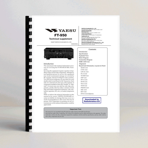 Yaesu 950 service - yaesu,